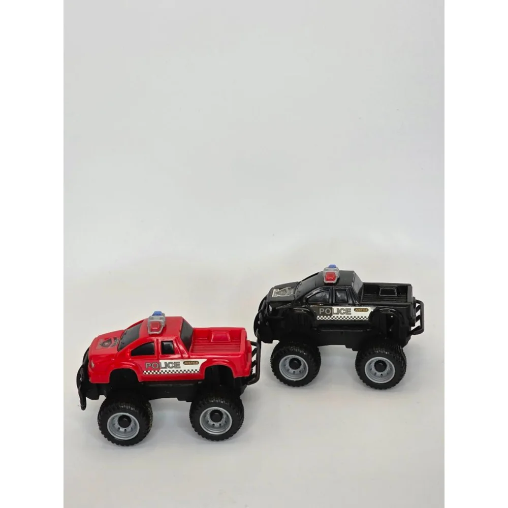 Boys Unbranded Cars & Vehicles One Size Red Black Police Monster Trucks